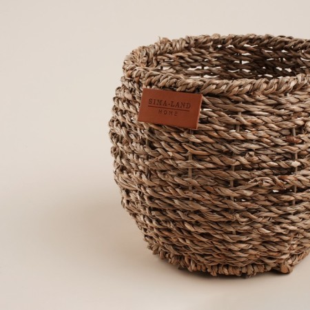 Sima Home straw's manual weaving, 15.5x15.5x12.5cm, round-4