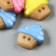 A set of buttons of decorative plastic "Capcakes" (set of 20 pcs) 1.6x1.7 cm