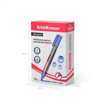 Permanent Erichkrause Liquid LP-600, 2.25 mm, alcohol-based liquid, blue-4
