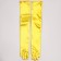 Carnival accessory - gloves 55cm, yellow color