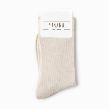 Women's socks long minku, col. light gray, rr 36-39-2