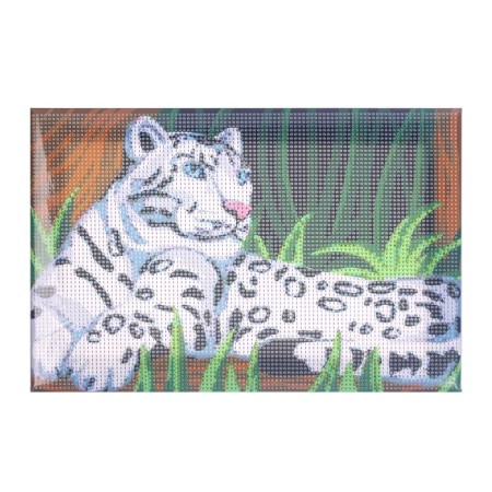Diamond mosaic with a complete filling on the subframe "Snow Bars", 20 × 30 cm-1