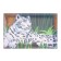 Diamond mosaic with a complete filling on the subframe "Snow Bars", 20 × 30 cm