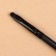 Premium Brush makeup, thin, bilateral, 13 cm, black color