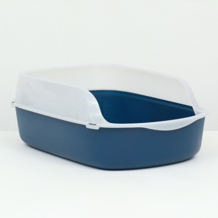 Toilet with board, 50x35x18 cm, blue-1