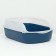 Toilet with board, 50x35x18 cm, blue