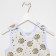 Long baby sliders, white color/bear, height 74 cm