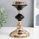Summary Metal for 1 candle "Black Night" Gold 19x11x11 cm