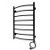 Electric towel "Sanprise" Classic P8, 500x800 mm, right, black