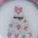 Plate Glass Dessert shade "New Year's spruce", D = 20 cm