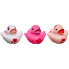 A set of rubber toys for the bathtub 