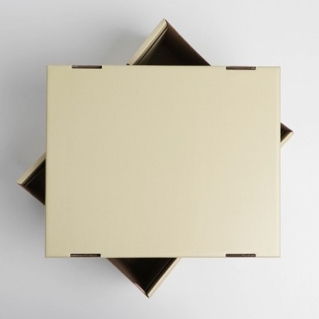 Gift folding box, packaging, "beige", 31.2 x 25.6 x 16.1 cm-4