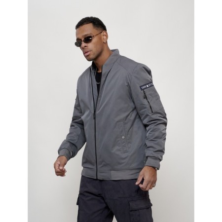 Male bomber, size 48, gray color-5