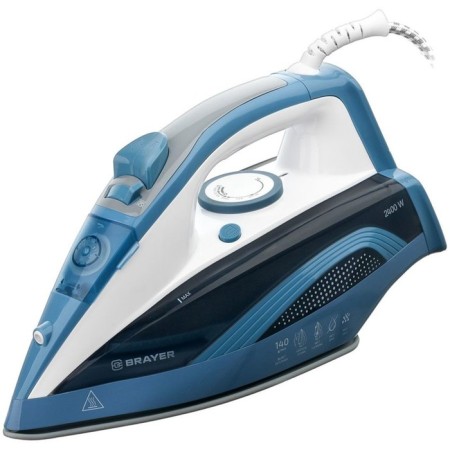 Iron Brayer BR4002, 2400 W, ceramic sole, 25 g/min, 360 ml, blue