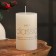 Candle-cylinder aromatic "jasmine", 6x10 cm