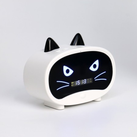 Clock - Electronic Cat an alarm clock: column, Bluetooth, TF card, 11.5 cm, USB-4