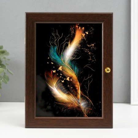 Key of "feathers" 16x21 cm Wenge