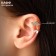 Earr "Kaff" Crown with a crystal, small, color mix