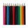 Pencils Calligrata "Machine", 12 colors, mini, wooden housing, triangular