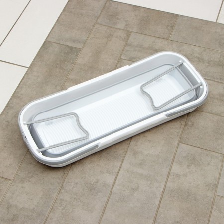 Folding harvesting bucket, 63 × 25 × 20 cm (bottom 53 × 17 cm), color gray color-9
