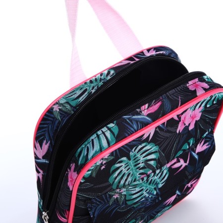 Baby backpack on lightning, external pocket, black color-3