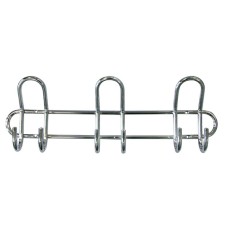 Axentia hanger with 9 hooks, chrome steel, 40x13x6 cm, weight up to 10 kg