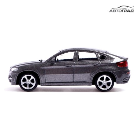 Metal machine BMW X6, 1:43, Gray color-3