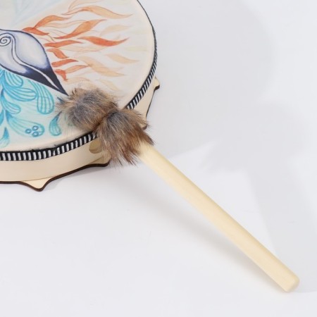 Shamanian tambourine "Four elements" with a block of 5x25x25 cm-3
