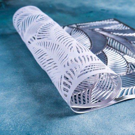 Serving napkin on the table "Listopad", 45 × 30 cm, silver color-5