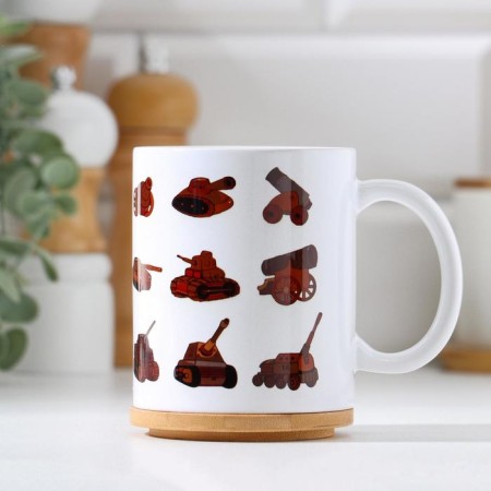 Sublimation mug "February 23. Tanks ", with application-1