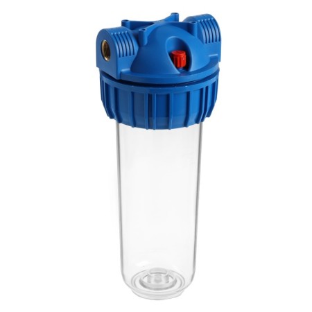 Zein, 10SL, 1/2 "filter, for cold water, key, fastening, transparent