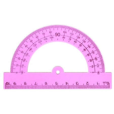 Set geometric, drawing, blister: ruler 30 cm, 2 triangles, transporter, circle stencil, mix-6
