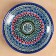 Largan Rishtan ceramics "Patterns", 25 cm, blue