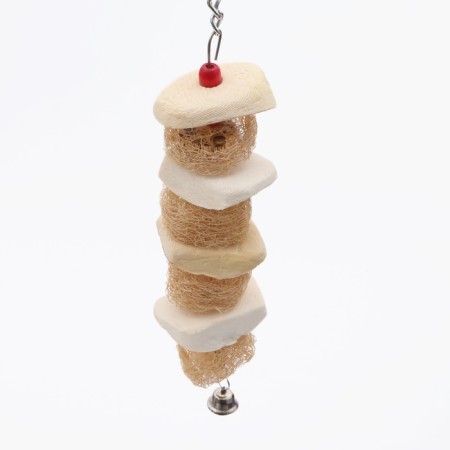 A toy with a karakatitsa carapace, lufu and bell, 25 x 5 cm-3