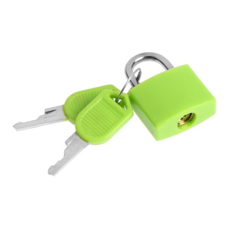 The castle of a hinged suitcase, small, green-1