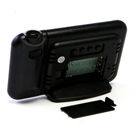 Clock - Electronic desk an alarm clock with a projection on the ceiling, calendar, 2AAA, USB-7
