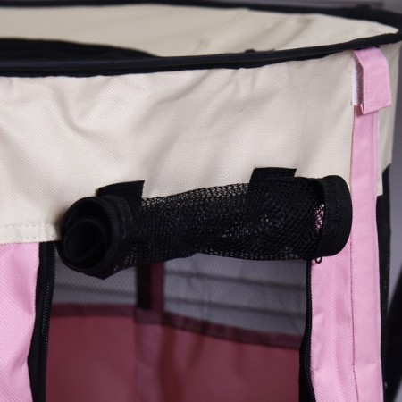Animal aviary, tent, round, 70 x 40 cm, pink-5