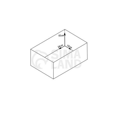 Kashpo wooden 26x16x10 cm natural pine-2