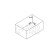 Kashpo wooden 26x16x10 cm natural pine
