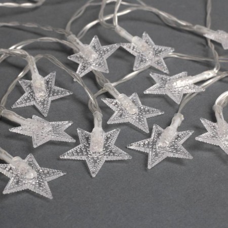 Garland “thread” 3 m with nozzles “stars”, ip20, transparent thread, 20 LED, glow of multi, AAH3-2