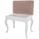 Azalea banquet with storage, 530x320x430, white, eco -leather fabric white