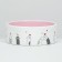 Ceramic Love and Cats bowl 300 ml 12.5 x 4.5 cm, pink-white