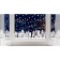 Decorative sticker for windows "Snow City" 140x25 cm (snow 10x40 cm)