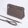 Bag Cross-Bodi with a zipper, khaki color
