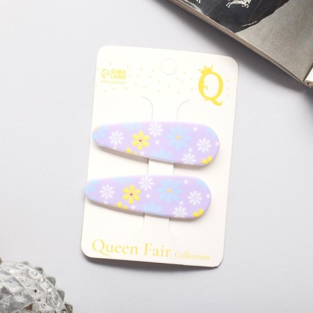Invisibility for hair "Spark" (set 2 pcs) flowers, 5 cm