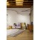Cotton carpet with a drawing Rice Plantation Terra, size 200x300 cm
