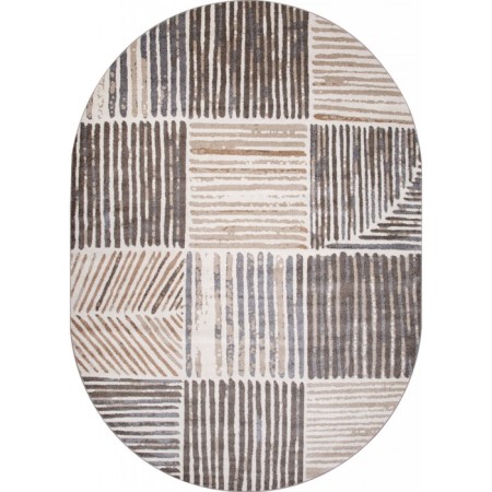 Oval Merinos Tornado carpet, size 100x200 cm, color Beige