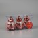 Jewelry decoration "Bear Color" (set 3 pcs) 9x5 cm, red