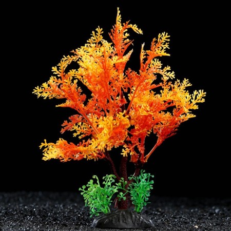 The artificial aquarium plant, 15 cm, orange-1