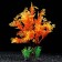 The artificial aquarium plant, 15 cm, orange